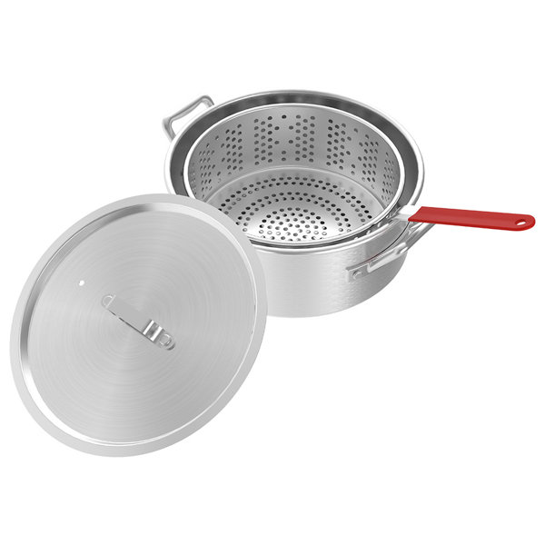 Nexgrill 10.5 Qt. Aluminum Fryer Pot With Strainer Wayfair